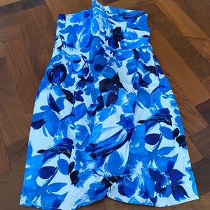 Beautiful blue and white dress